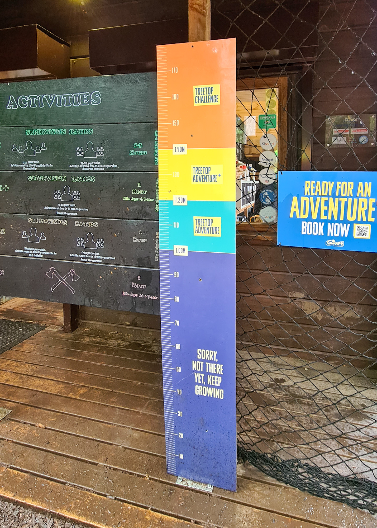 Go Ape Height Chart