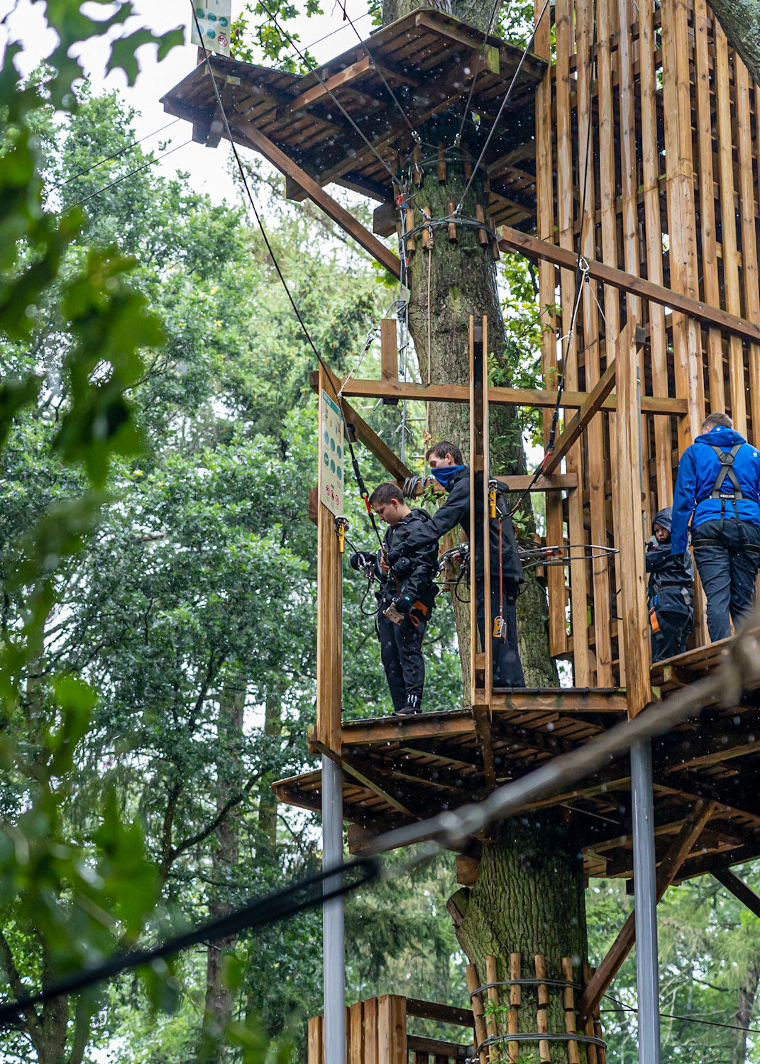 Final safety checks & instructions from the Go Ape staff